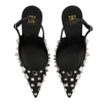 Gems Stone Women Shoes Spiky Heels Studded Slingback High Heel Pumps Plus Size Extended Size Heels US4 to US15 Kang Seoryun Namiiman Namiizme